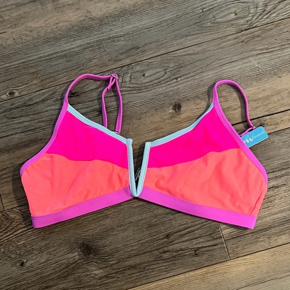 Colorblock Bikini Set - Pink and Purple Popvil - Picture 4 of 5